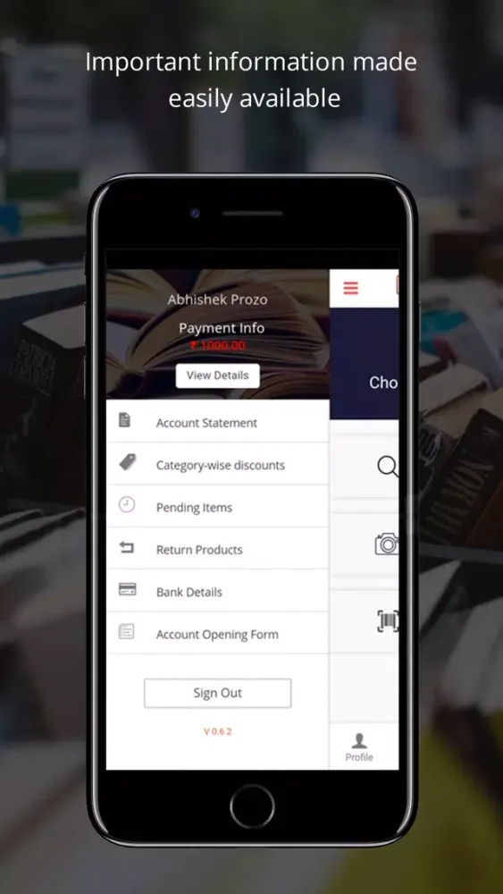 Capturas de tela do The Bookz App