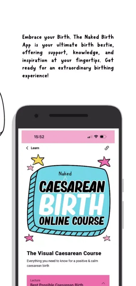 Zrzuty ekranu The Naked Birth App