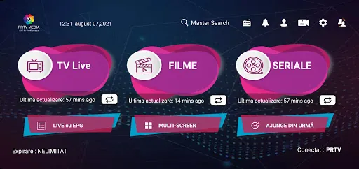 Zrzuty ekranu PRTV MEDIA