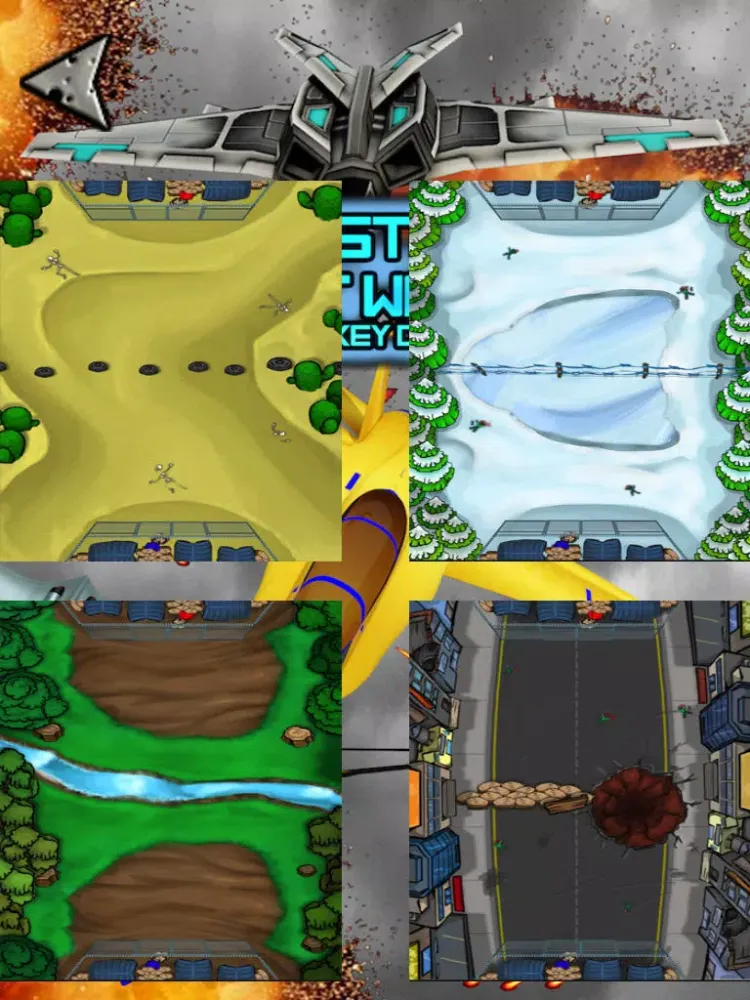 Captures d'écran de Battle Storm Air Hockey Wars Lite iPad 