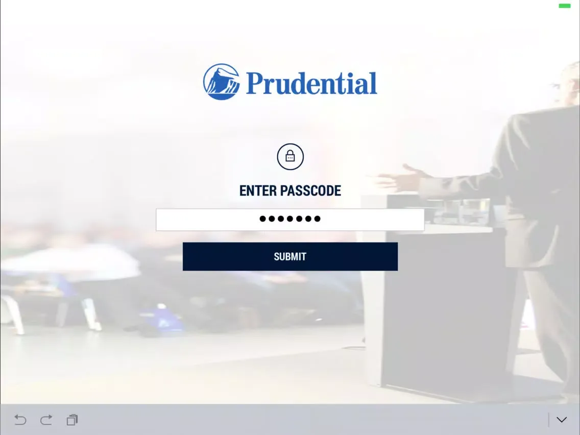 Capturas de tela do Prudential Events iPad 