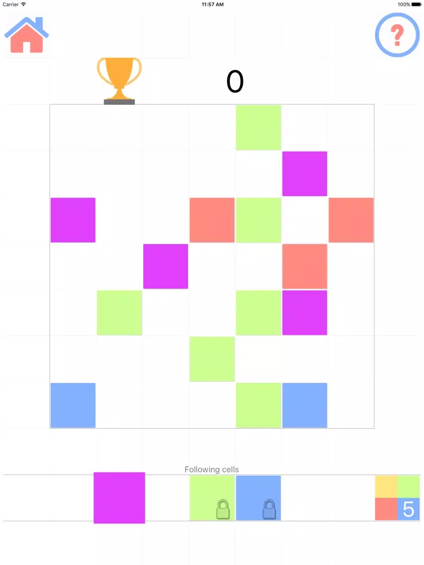 Colored Cells: Magic lines iPad  سکرین شاٹس