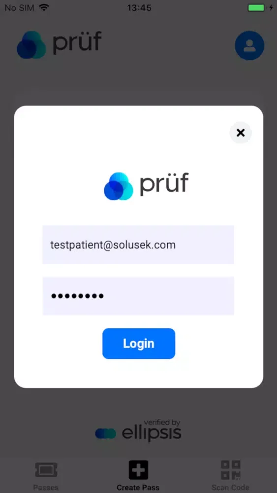 Screenshot di Prüf