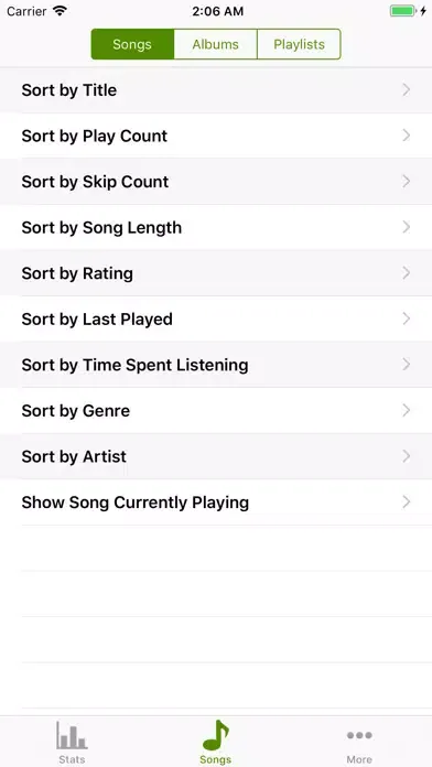 Скриншоты Music Stats