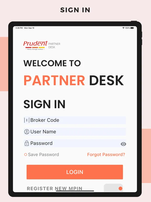 Prudent Partner Desk iPad  Ekran Görüntüleri