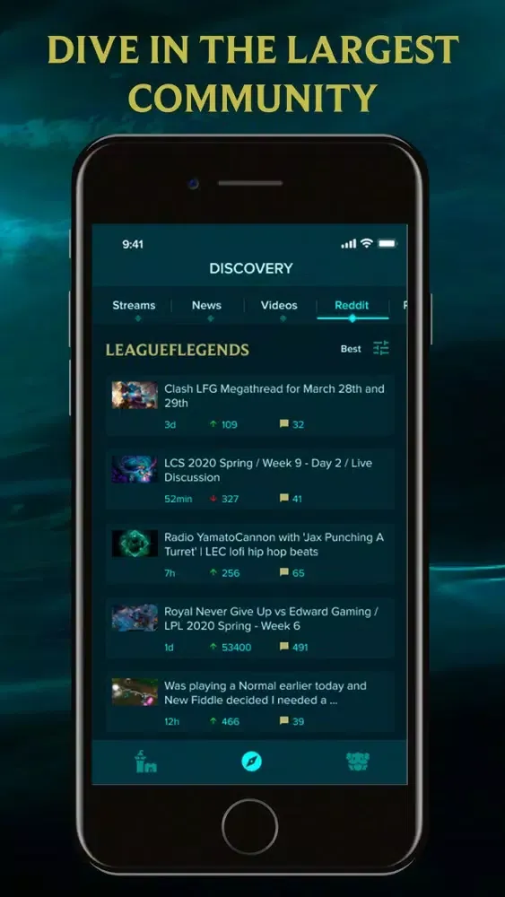 Captures d'écran de Leaguing
