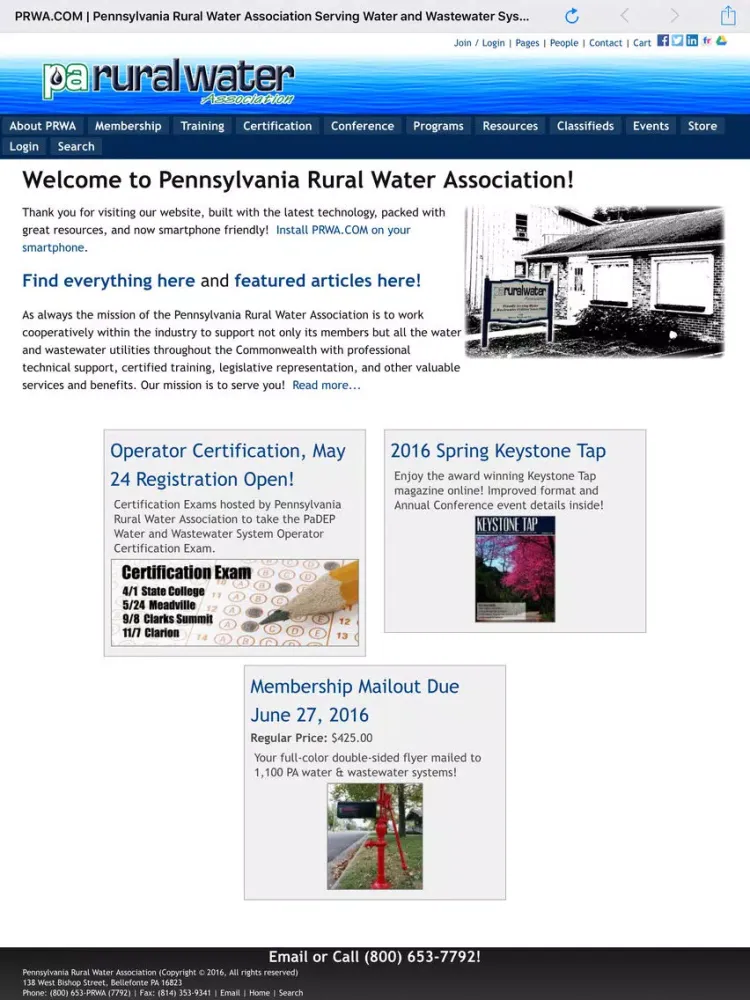 Pennsylvania Rural Water iPad  سکرین شاٹس