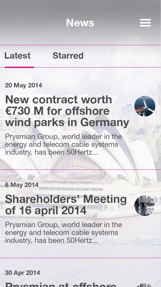 Prysmian Group YES سکرین شاٹس