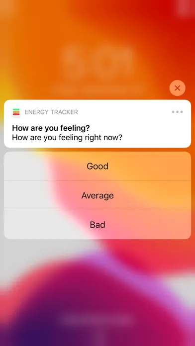 Zrzuty ekranu Energy Tracker