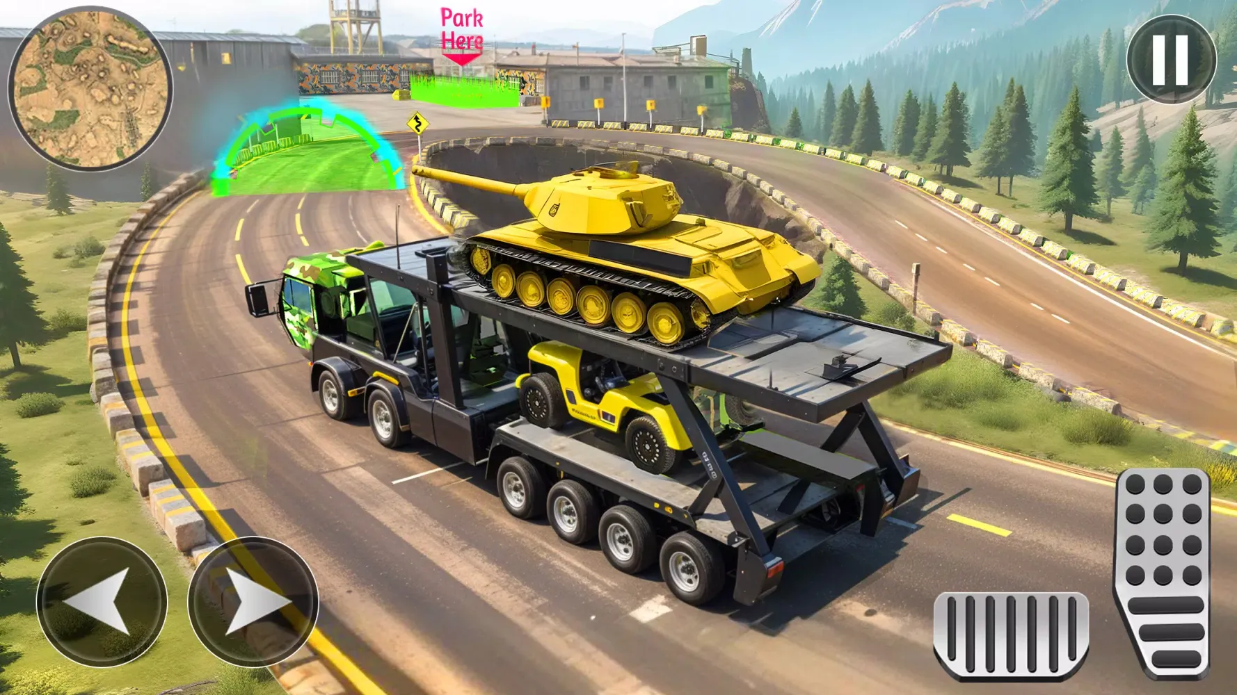 Screenshot di Army Cargo Truck Driving Games