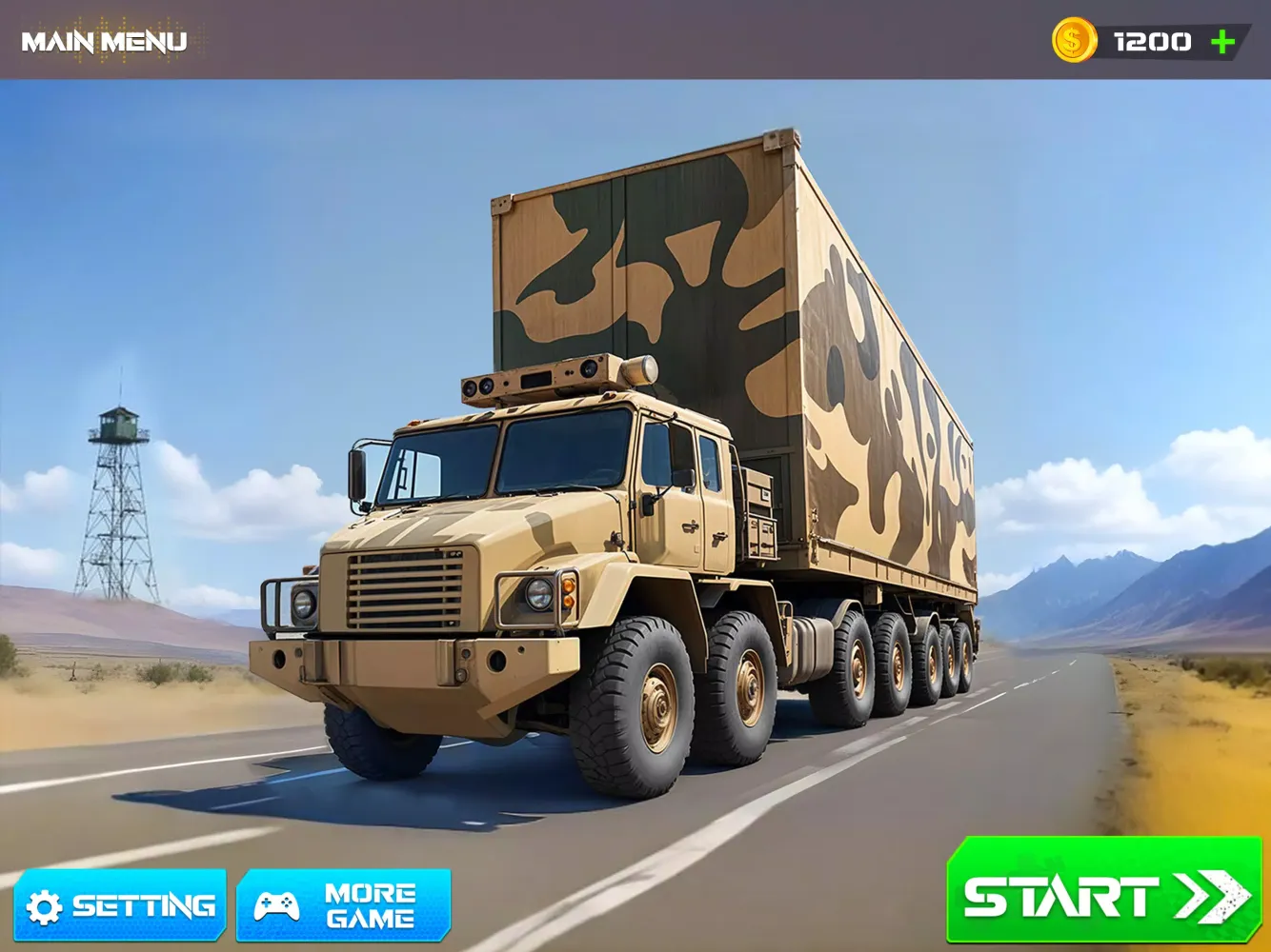 Screenshot di Army Cargo Truck Driving Games