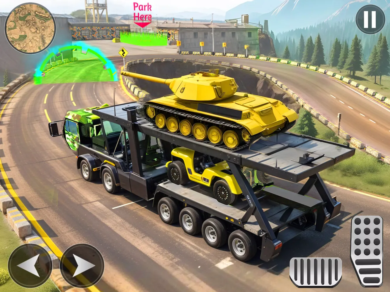 Screenshot di Army Cargo Truck Driving Games