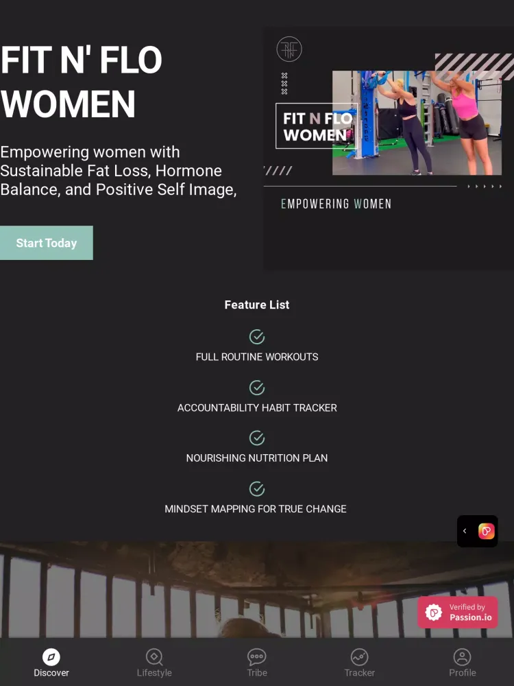 Ảnh chụp màn hình của Fit N Flo Women