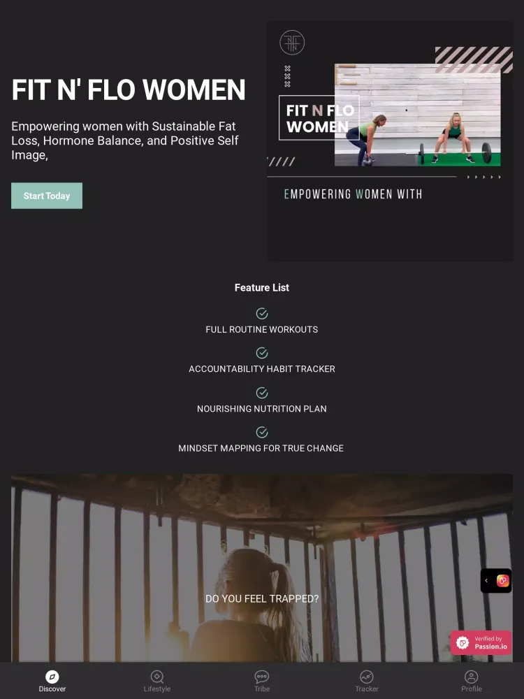 Ảnh chụp màn hình của Fit N Flo Women