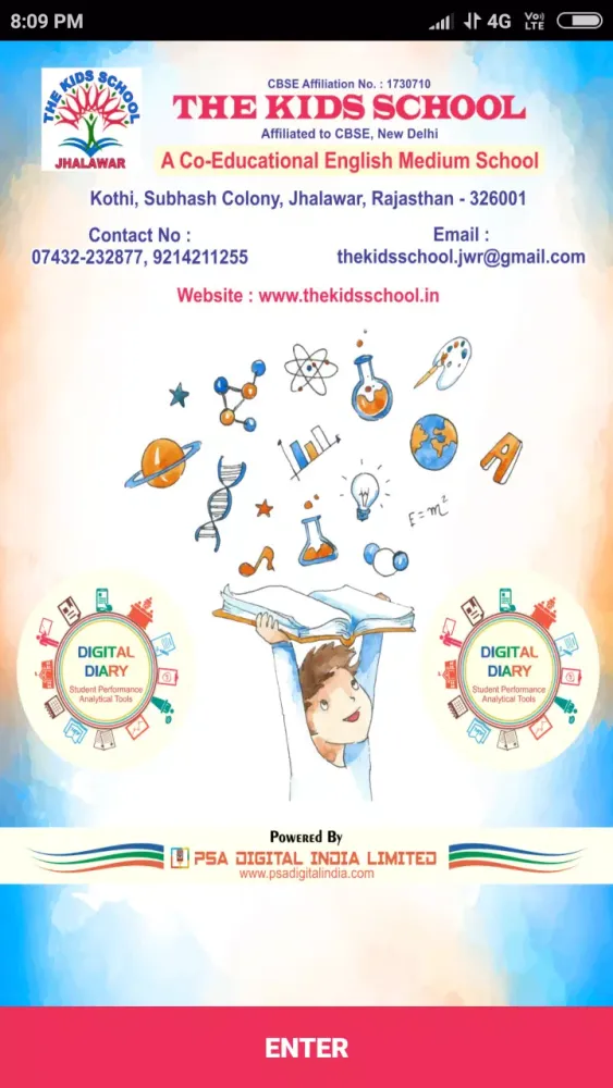 The Kids School Jhalawar Digital Diary Screenshots