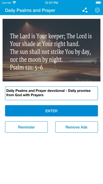 Tangkapan layar Psalms & Prayer Devotionals