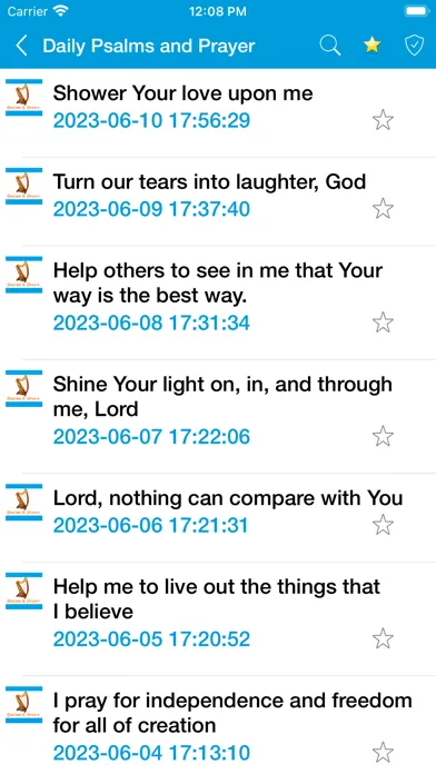 Tangkapan layar Psalms & Prayer Devotionals