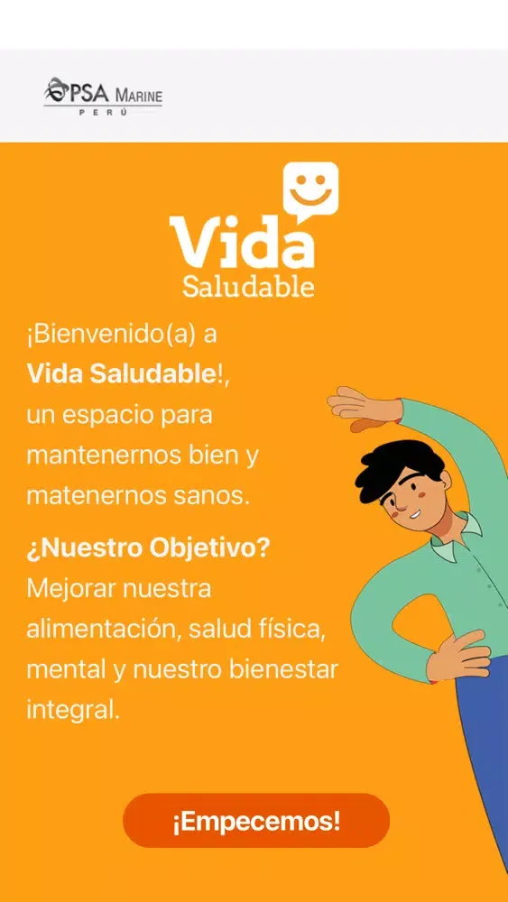Capturas de tela do PSA Marine Vida Saludable