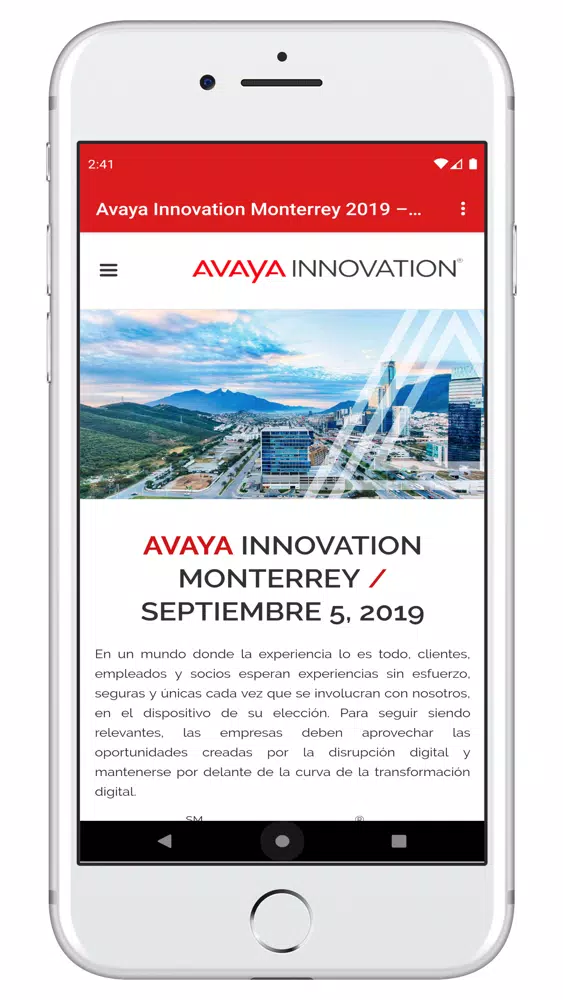 Avaya Innovation Monterrey স্ক্রিনশট