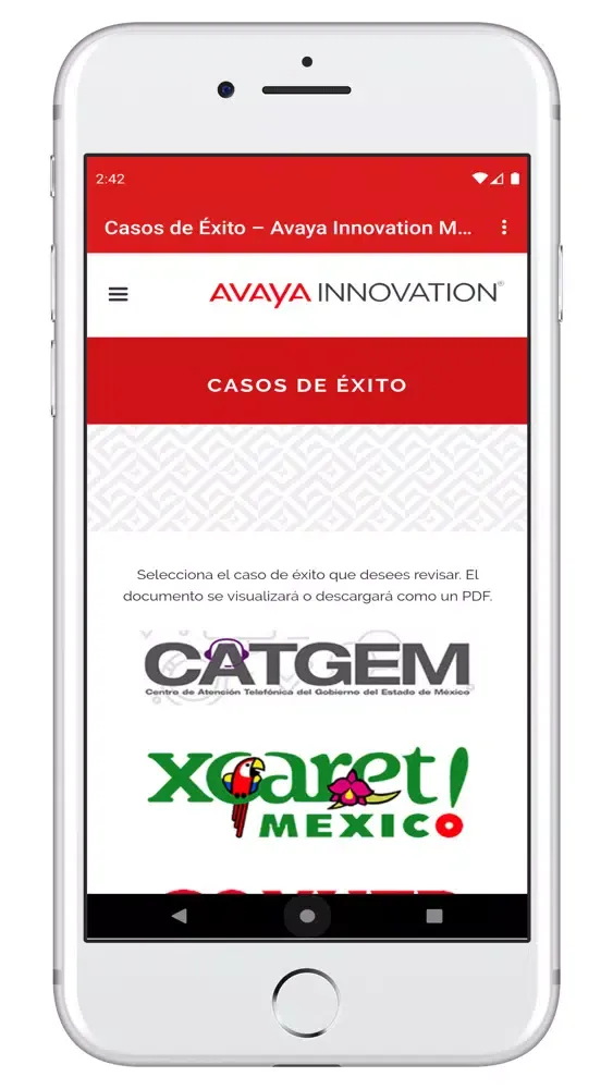 Tangkapan skrin Avaya Innovation Monterrey
