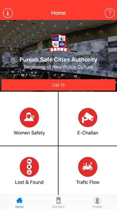 Ảnh chụp màn hình của PSCA - Public Safety