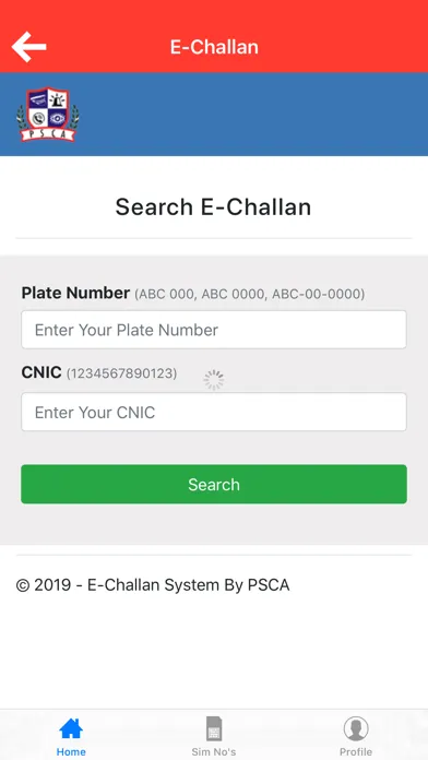 Ảnh chụp màn hình của PSCA - Public Safety