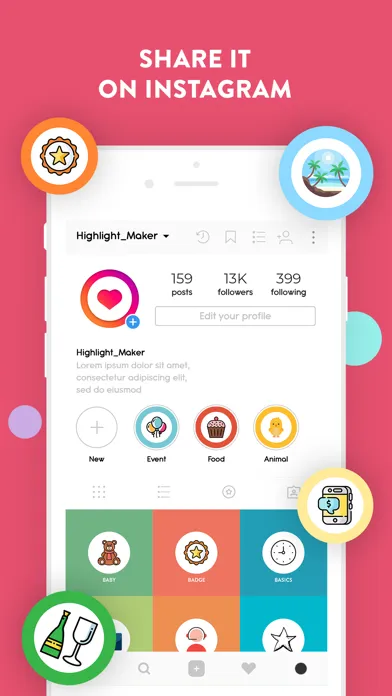 Tangkapan layar Highlight Story Cover Maker!
