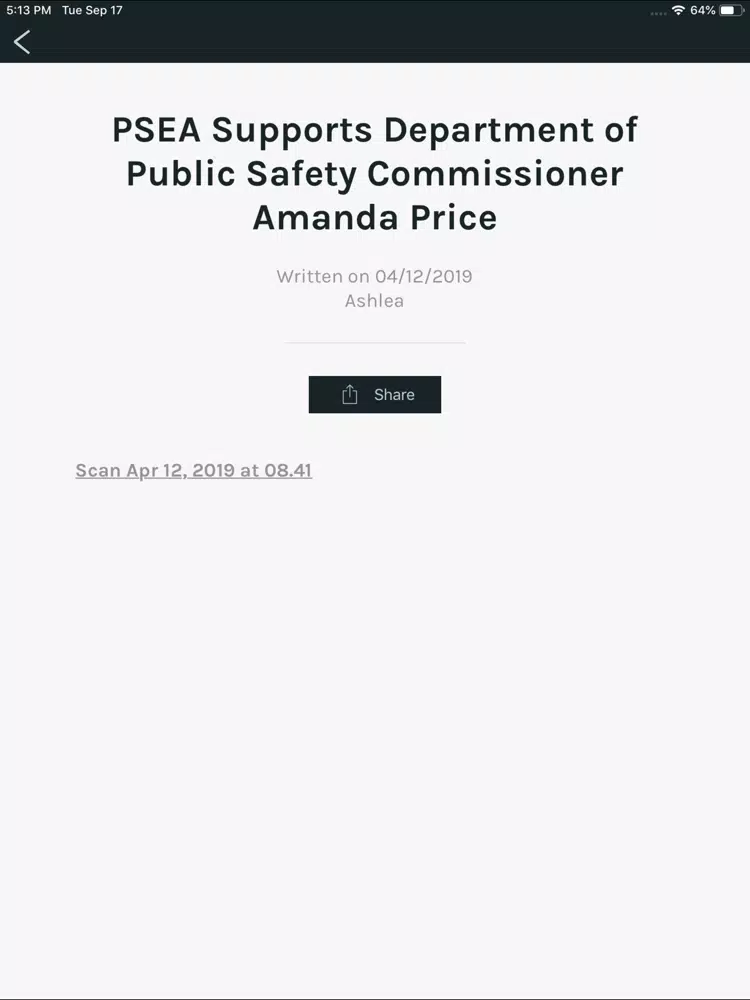 PSEA Local 803 iPad 應用截圖