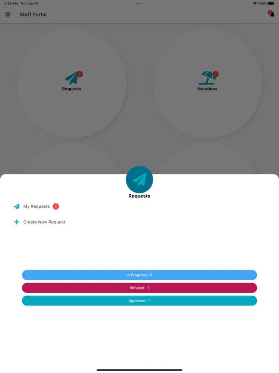 ภาพหน้าจอของ PSHRC بوابة الموظف iPad 