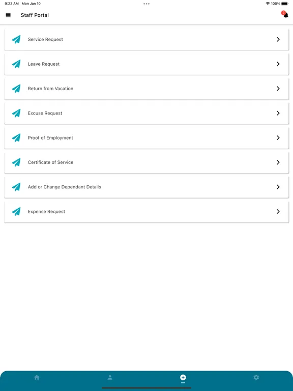 ภาพหน้าจอของ PSHRC بوابة الموظف iPad 
