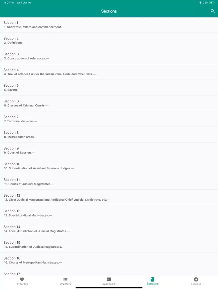 Zrzuty ekranu Criminal Procedure Code - CrPC iPad 