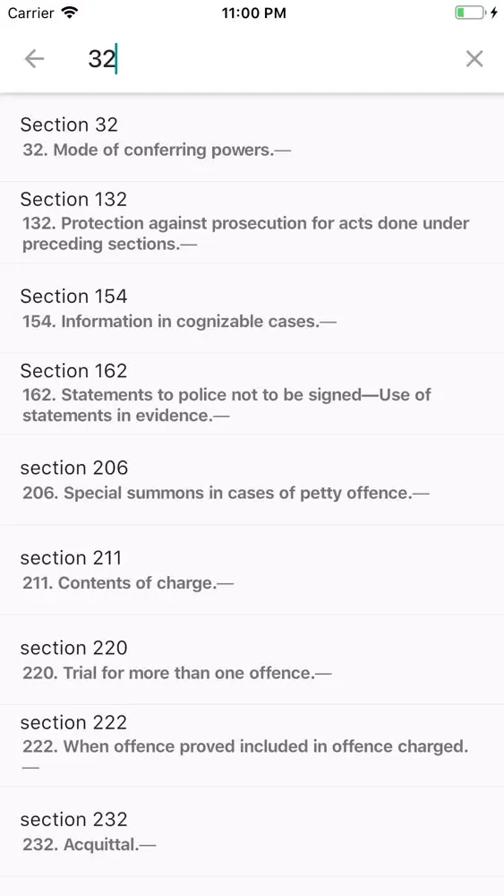 Zrzuty ekranu Criminal Procedure Code - CrPC