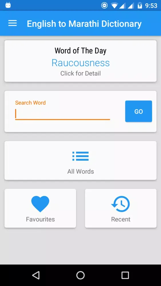 Capturas de pantalla de English to Marathi Dictionary