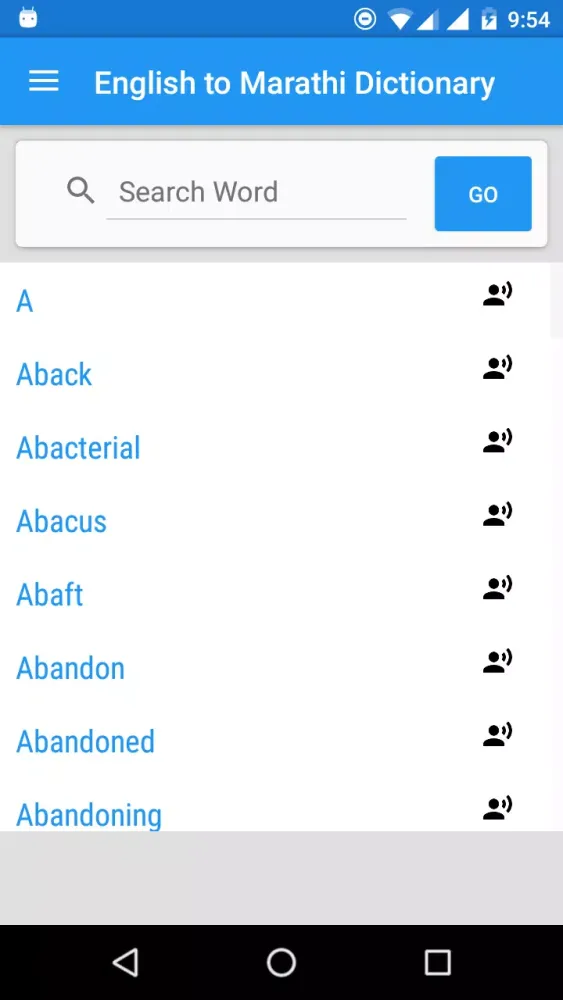 Capturas de pantalla de English to Marathi Dictionary