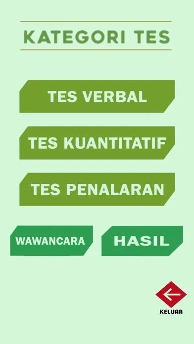 Simulasi Psikotes Kerja Ekran Görüntüleri