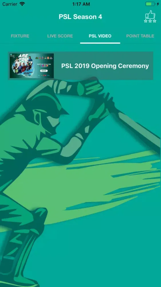 PSL Live Cricket Screenshots