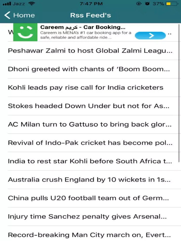 Capturas de pantalla de PSL Live Stream Cricket iPad 