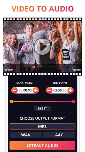 Tangkapan layar Audio Extractor: Video to MP3