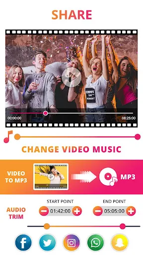 Tangkapan layar Audio Extractor: Video to MP3