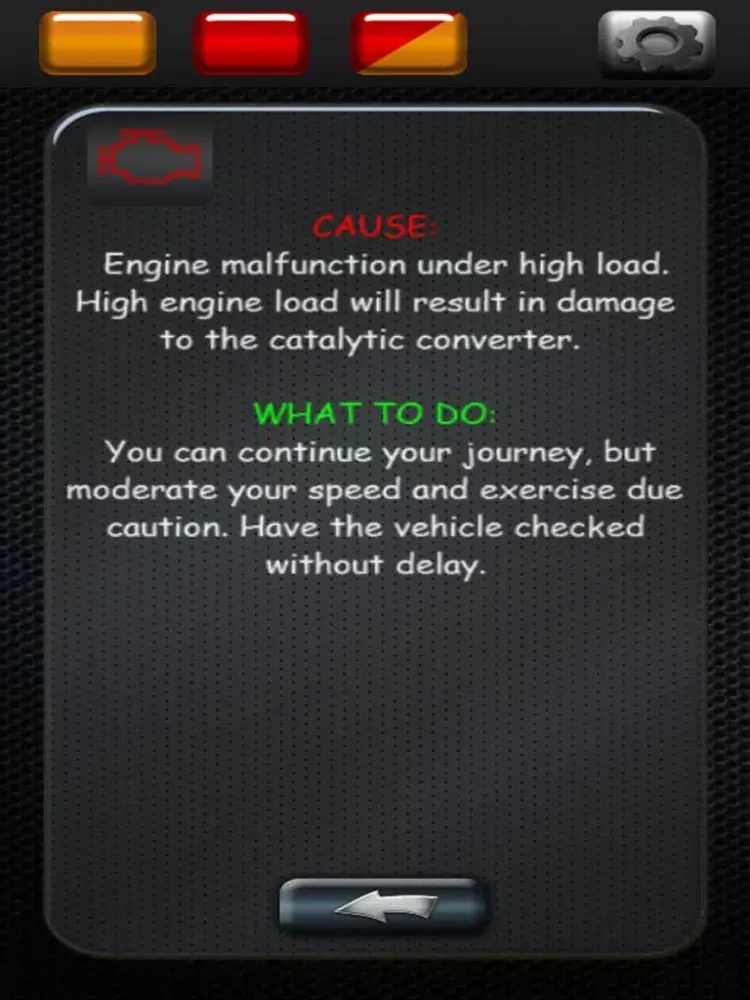Warning lamps for BMW iPad  স্ক্রিনশট