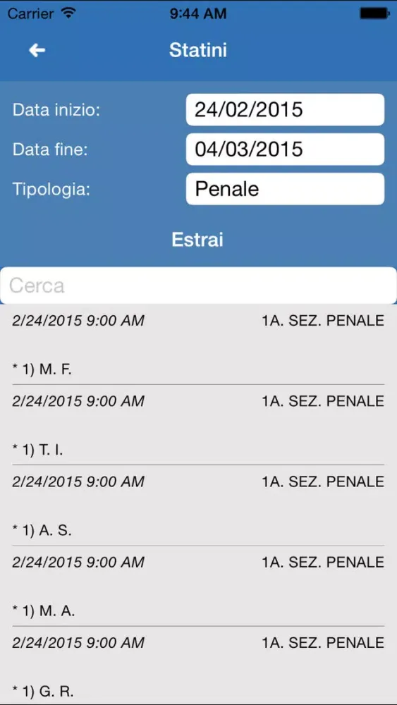 Скриншоты Court Tracker
