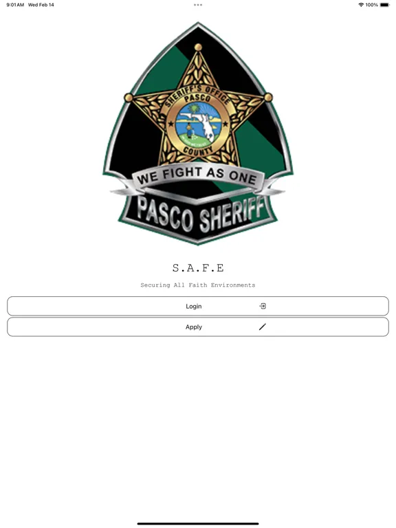 Pasco Sheriff's Office SAFE iPad  Screenshots