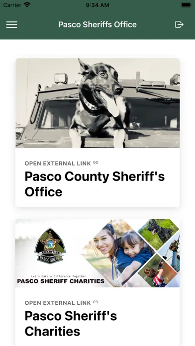 Pasco Sheriff's Office SAFE Screenshots