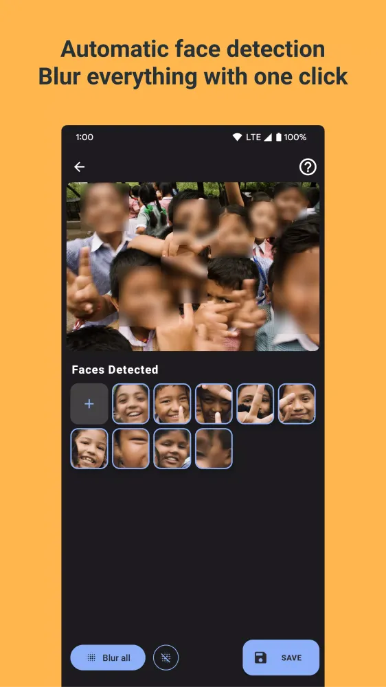 Blur Face Screenshots