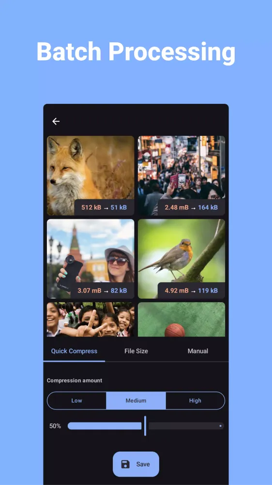Compress Image Screenshots