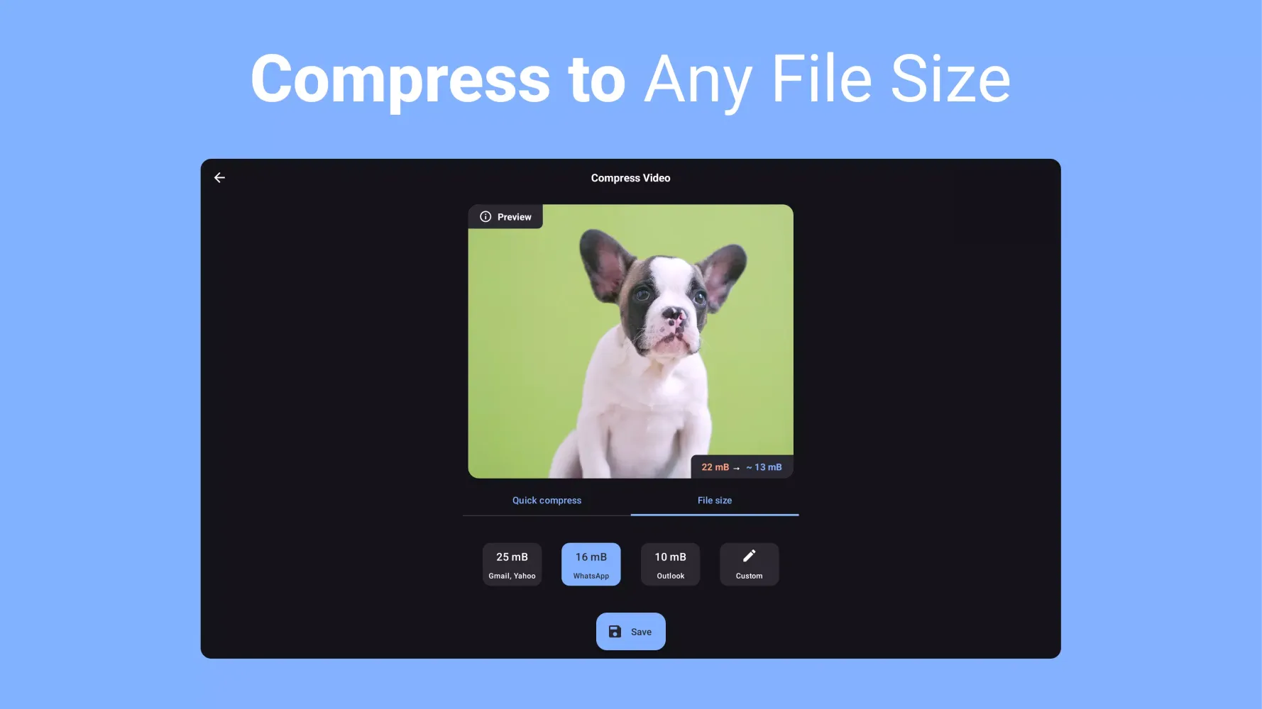 Capturas de pantalla de Compress Video