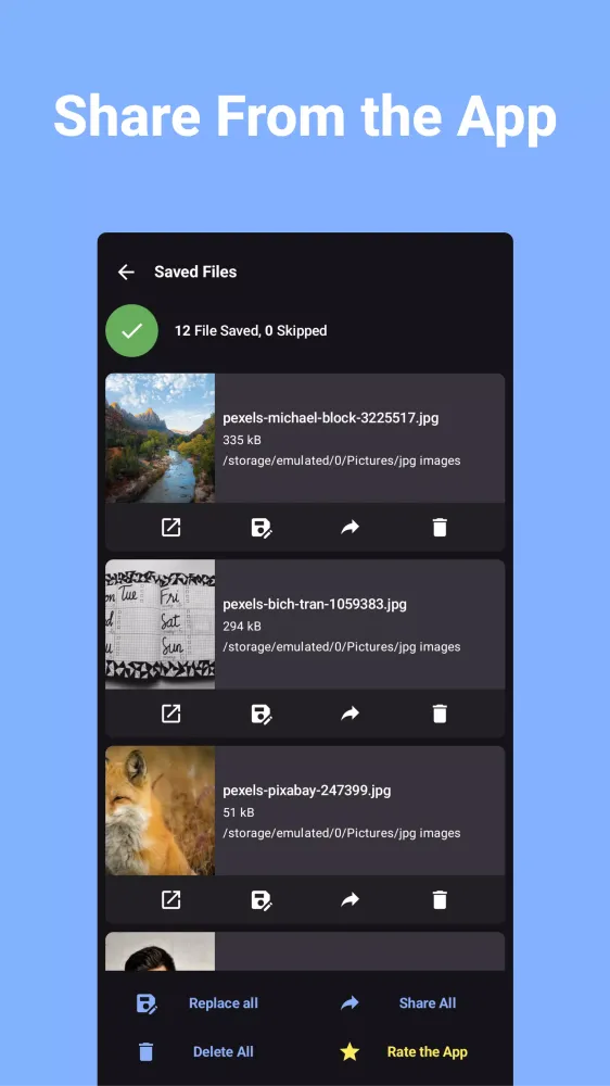 Convert Images to JPG JPEG Screenshots