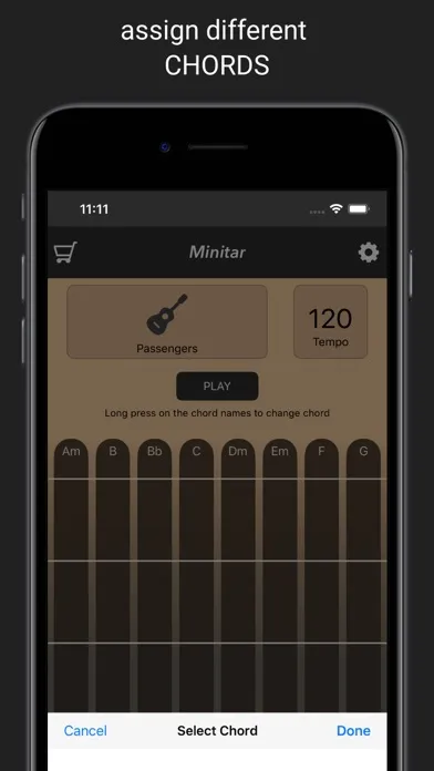 Minitar - Mini Acoustic Guitar स्क्रीनशॉट