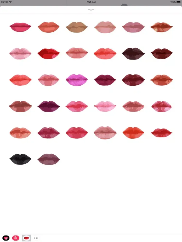 Lip Sticker Pack iPad  स्क्रीनशॉट
