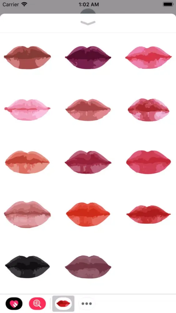 Lip Sticker Pack स्क्रीनशॉट